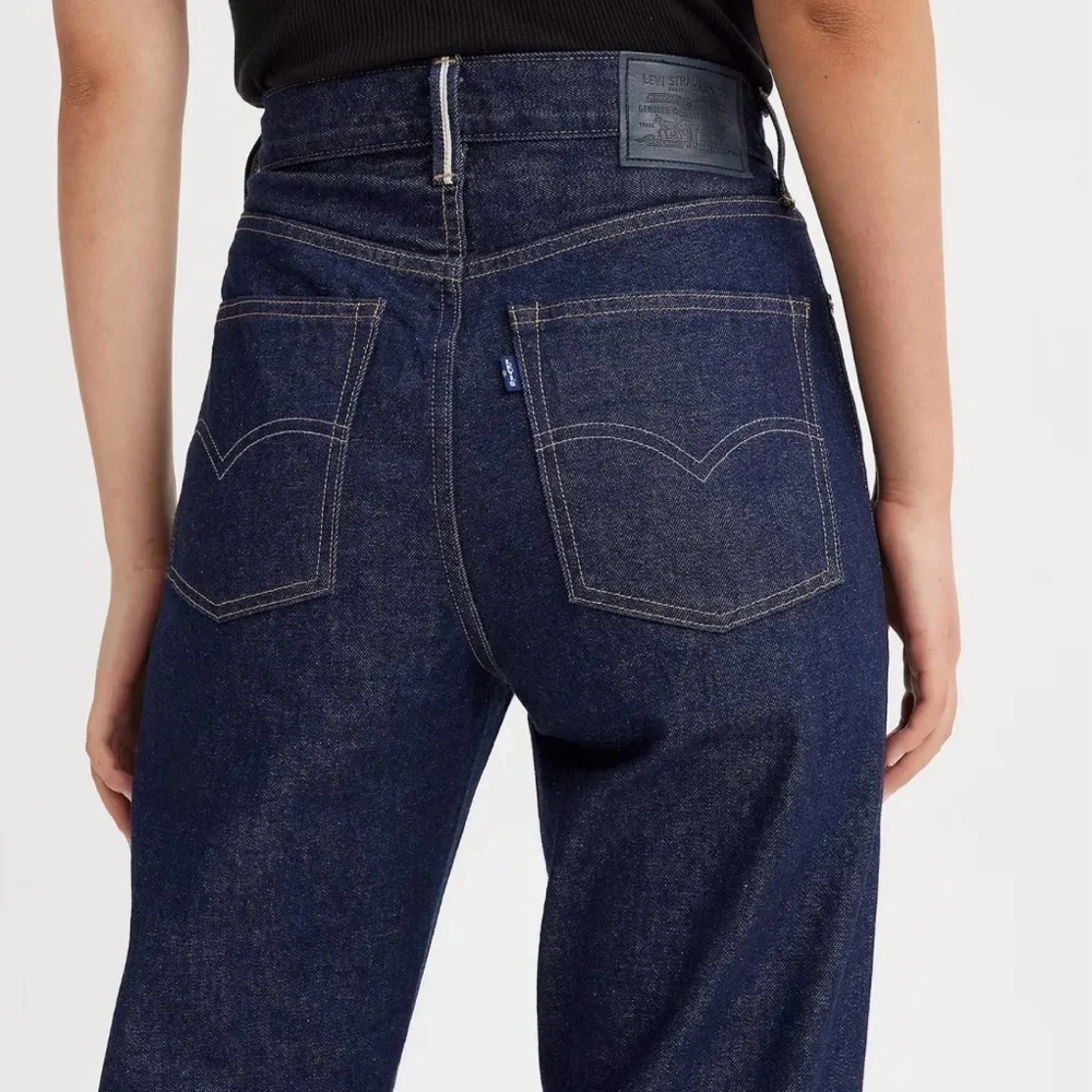 NWOT Levi’s Japanese Selvedge High Rise Column Women's Jeans - Dark Wash 30/27 - Picture 6 of 15